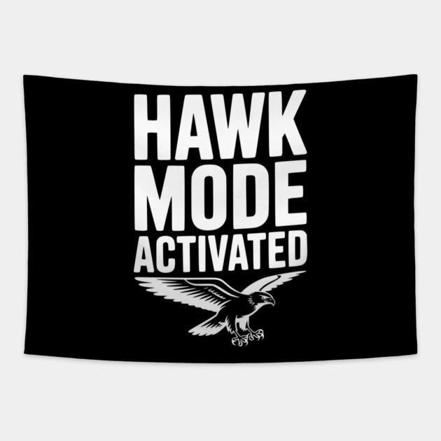 Hawk Mode Activated Tapestry by Frank Ring
