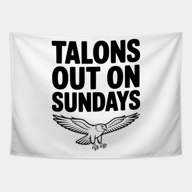 Talons Out on Sundays Tapestry by Frank Ring