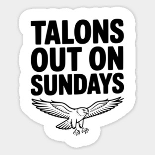 Talons Out on Sundays Magnet