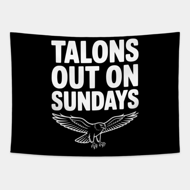 Talons Out on Sundays Tapestry by Frank Ring