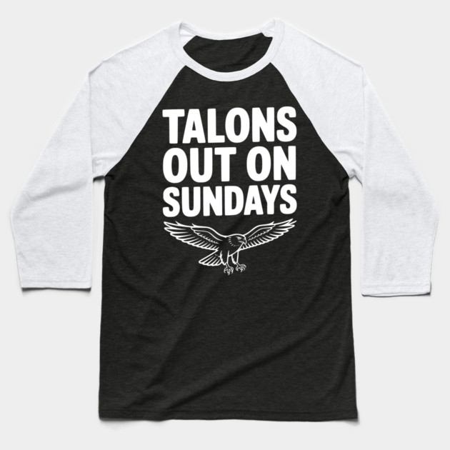 Talons Out on Sundays Baseball T-Shirt by Frank Ring