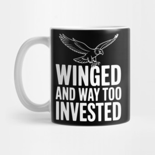 Winged and Way Too Invested Mug