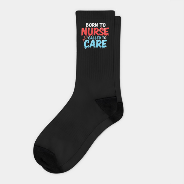 Born to Nurse Called to Care Socks by dr_creative_designs