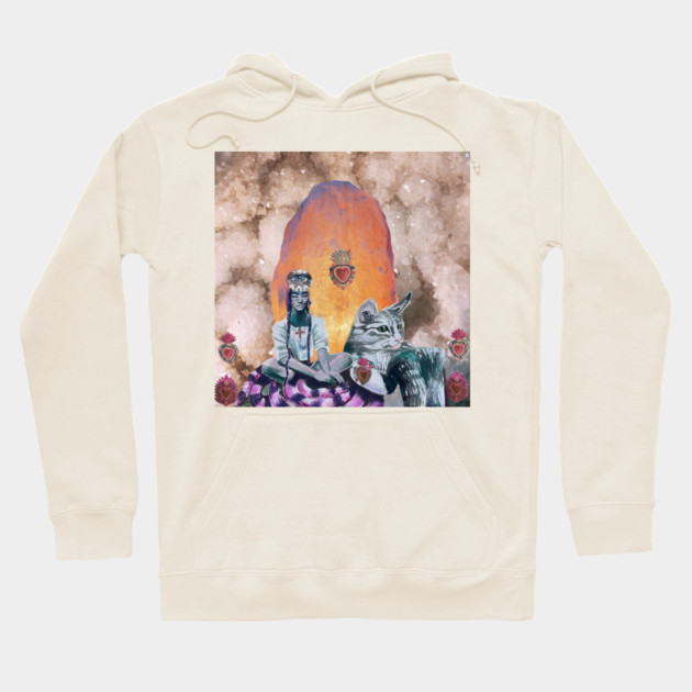 Sacred feline Hoodie by Sigridur Dögg's Store