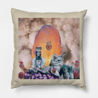 Sacred feline Pillow