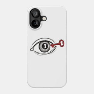 Keyhole Eye – Key to the Soul Surreal Art Phone Case