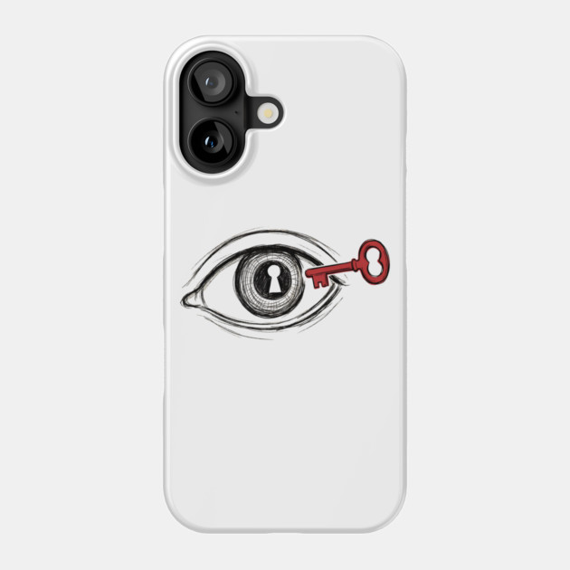 Keyhole Eye – Key to the Soul Surreal Art Phone Case by Designed By Marty
