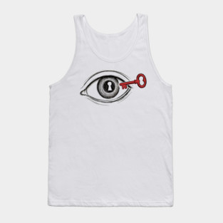 Keyhole Eye – Key to the Soul Surreal Art Tank Top