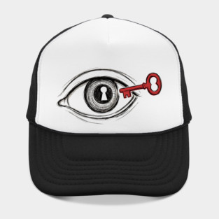 Keyhole Eye – Key to the Soul Surreal Art Hat