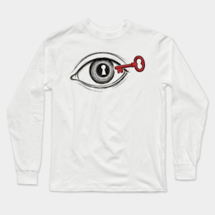 Keyhole Eye – Key to the Soul Surreal Art Long Sleeve T-Shirt