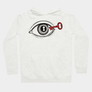 Keyhole Eye – Key to the Soul Surreal Art Hoodie