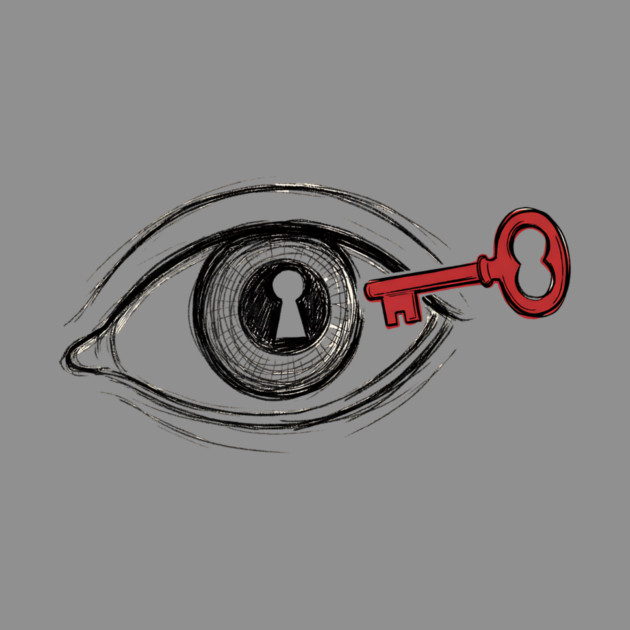 Keyhole Eye – Key to the Soul Surreal Art by Designed By Marty