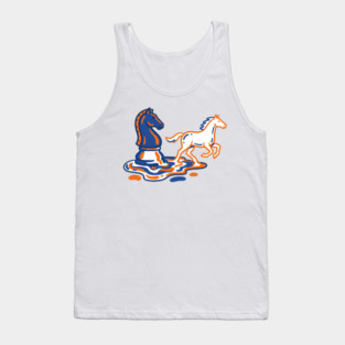 Knight's Escape – Bold Line Chess Horse Art Tank Top
