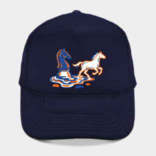 Knight's Escape – Bold Line Chess Horse Art Hat