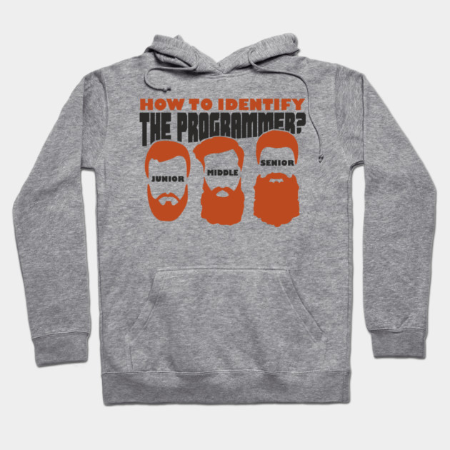 Software Dev Programmer Funny Beard Levels Hoodie by Anticorporati