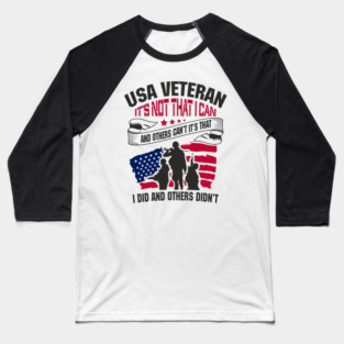 USA Veteran Remembrance Some Dream Others Serve Baseball T-Shirt
