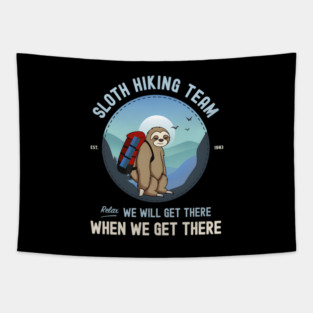 Sloth Hiking Sloth Hiking Team Tapestry