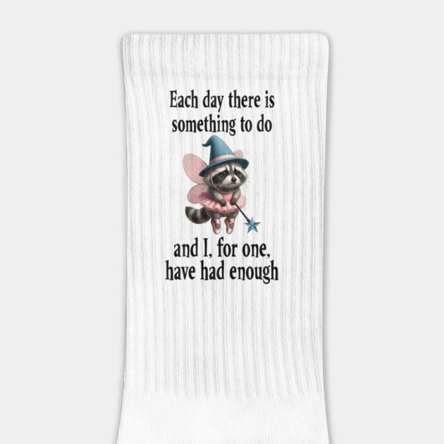 Tired Raccoon Fairy has had enough of working each day by Luxinda