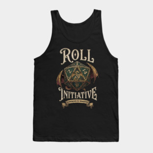 DnD Roll Initiative Vintage Tank Top