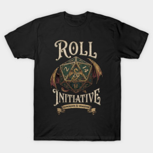 DnD Roll Initiative Vintage T-Shirt