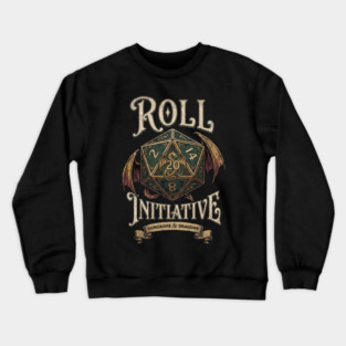 DnD Roll Initiative Vintage Crewneck Sweatshirt