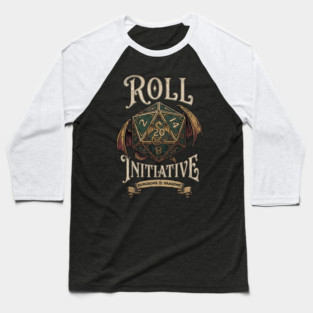 DnD Roll Initiative Vintage Baseball T-Shirt