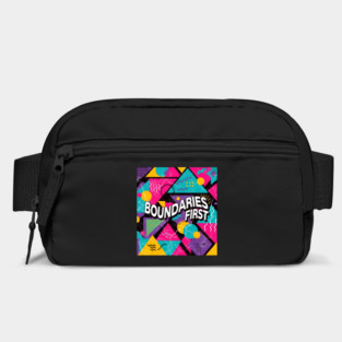 Boundaries First Retro Geometric Design Bag