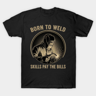 Born To Weld Retro Style T-Shirt