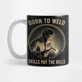 Born To Weld Retro Style Mug