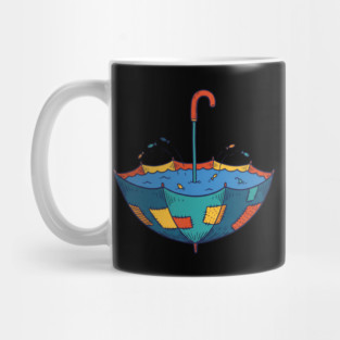 Umbrella Aquarium – Cozy Rainy Day Fish Shelter Mug