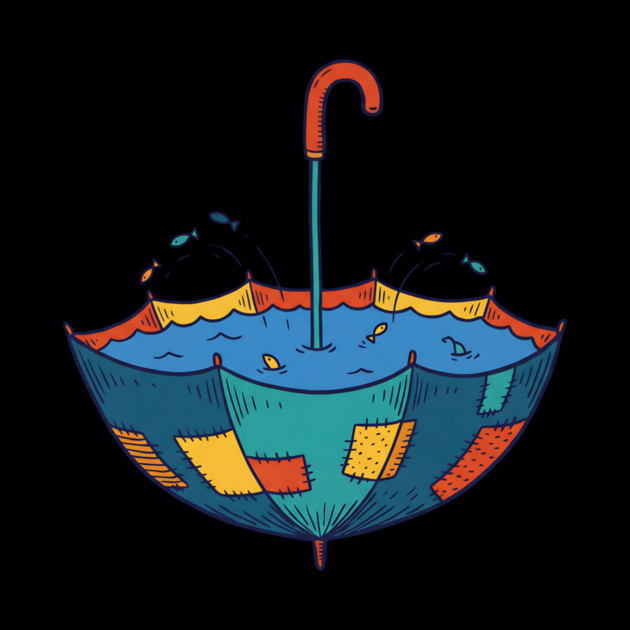 Umbrella Aquarium – Cozy Rainy Day Fish Shelter by Designed By Marty