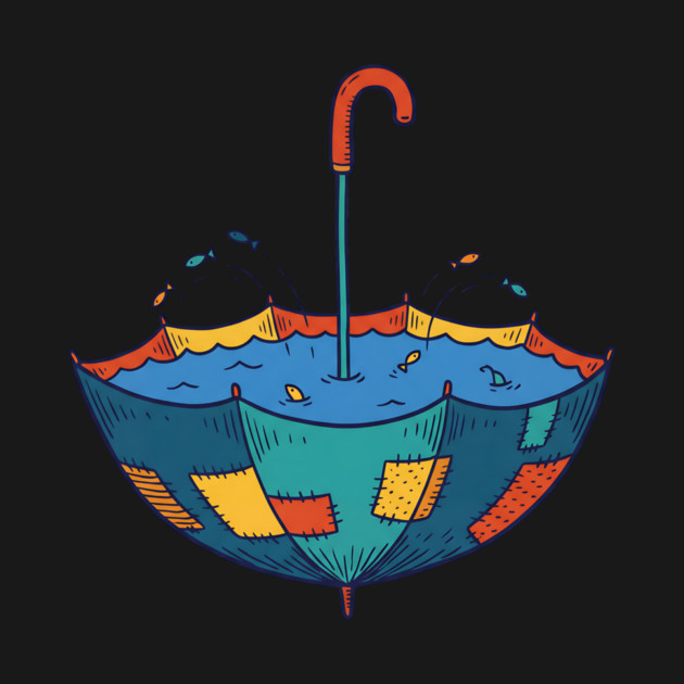 Umbrella Aquarium – Cozy Rainy Day Fish Shelter by Designed By Marty