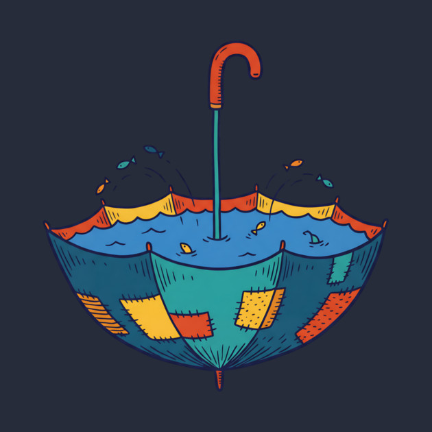 Umbrella Aquarium – Cozy Rainy Day Fish Shelter by Designed By Marty