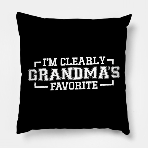 I'm Clearly Grandma's Favorite Granddaughter Grandma Pillow by yangho