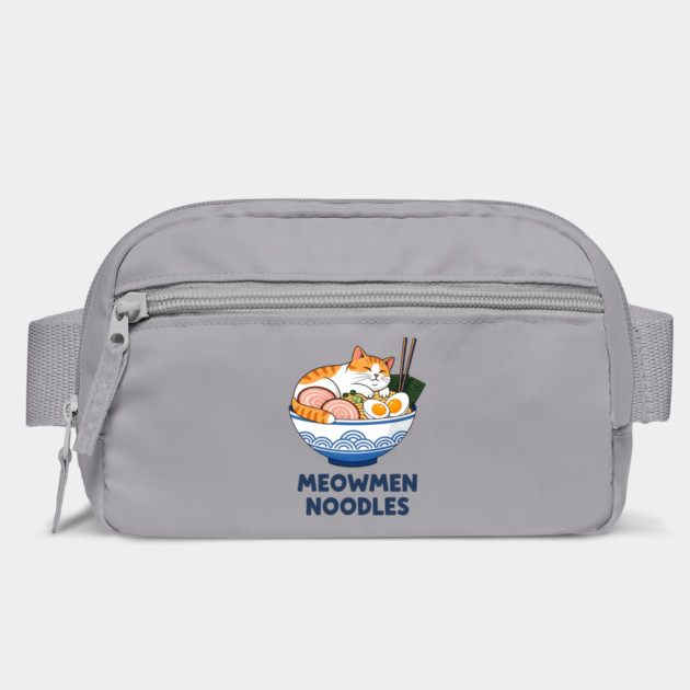 Meowmen Noodles – Happy Cat Ramen Bowl Foodie Art by Designed By Marty