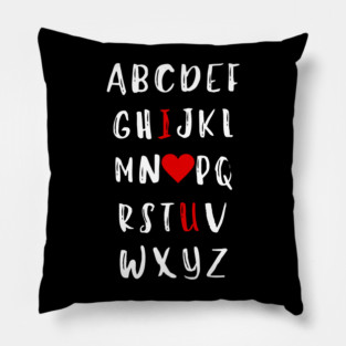 Alphabet of Love Pillow