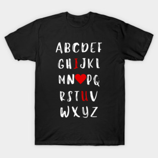 Alphabet of Love T-Shirt