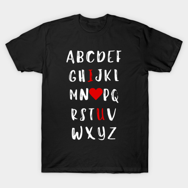 Alphabet of Love T-Shirt by Creatifly Graphic Tees