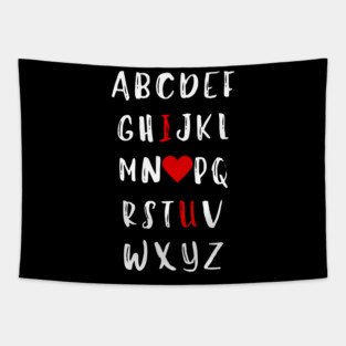 Alphabet of Love Tapestry