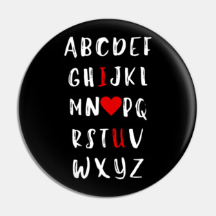 Alphabet of Love Pin