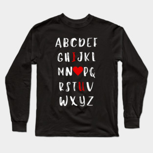 Alphabet of Love Long Sleeve T-Shirt