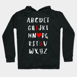 Alphabet of Love Hoodie