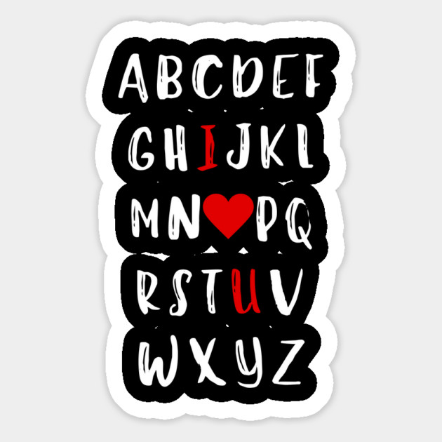 Alphabet of Love Magnet by Creatifly Graphic Tees