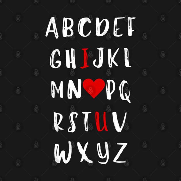Alphabet of Love by Creatifly Graphic Tees
