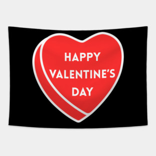 Happy Valentine’s Day Heart Tapestry