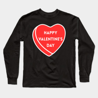 Happy Valentine’s Day Heart Long Sleeve T-Shirt