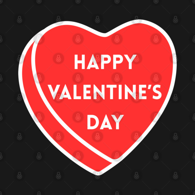 Happy Valentine’s Day Heart by Creatifly Graphic Tees