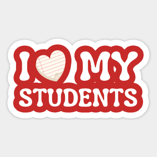 I Love My Students Magnet by Creatifly Graphic Tees