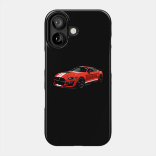 2022 Mustang Shelby GT500 Modern Muscle Car Design Phone Case