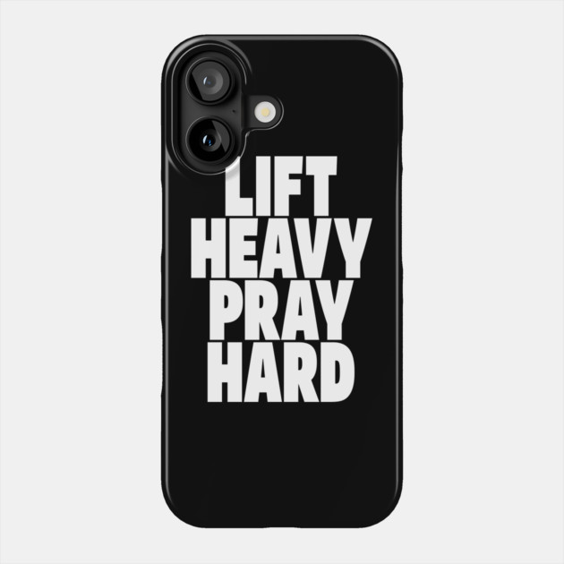 Gym Prayer Tee - Holy Gains Fitness Design Phone Case by OUTFITPAW